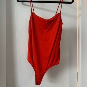 Zara body suit.  Square neck